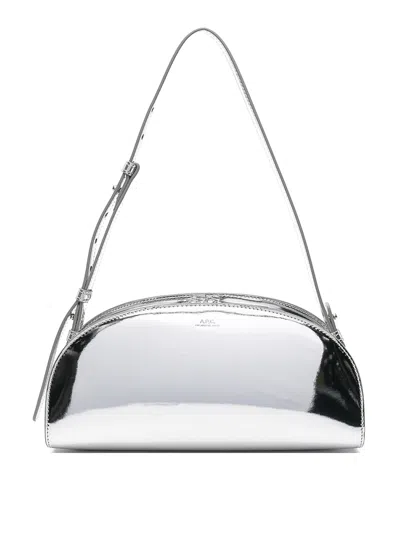 A.p.c. A. P.c. Sac Demi Lune Shoulder Bag Rab Silver