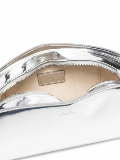A.p.c. A. P.c. Sac Demi Lune Shoulder Bag Rab Silver