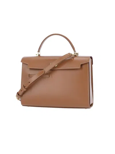 Anya Hindmarch Mortimer Leather Top Handle Bag In Brown