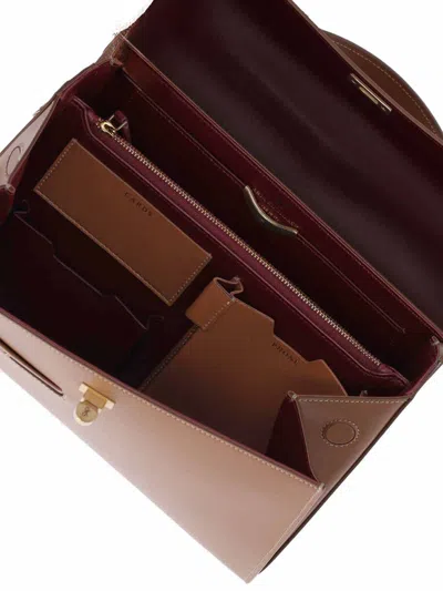 Anya Hindmarch Mortimer Leather Top Handle Bag In Brown