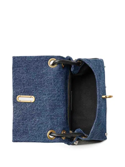 Marc Jacobs Chic Shoulder Bag Featuring Decorative Charms In Blue