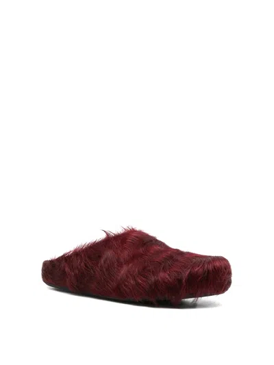Marni Slip-on Style Round Toe Flat Sole For Men In Red