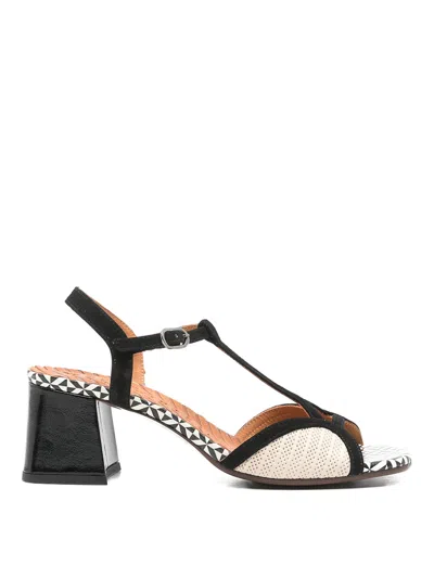Chie Mihara Lipika T-strap Patterned Sandals In Multi