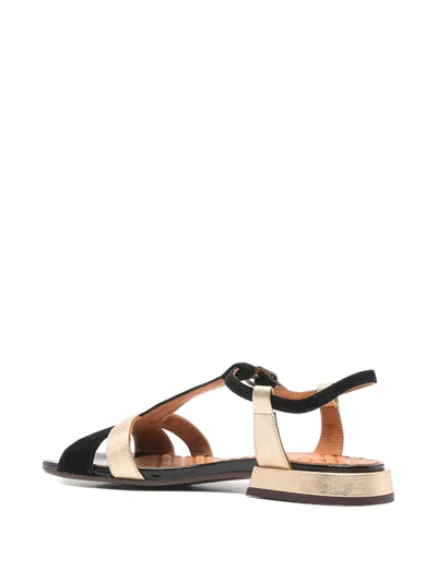 Chie Mihara T-strap Metallic-effect Flat Sandals In Multi