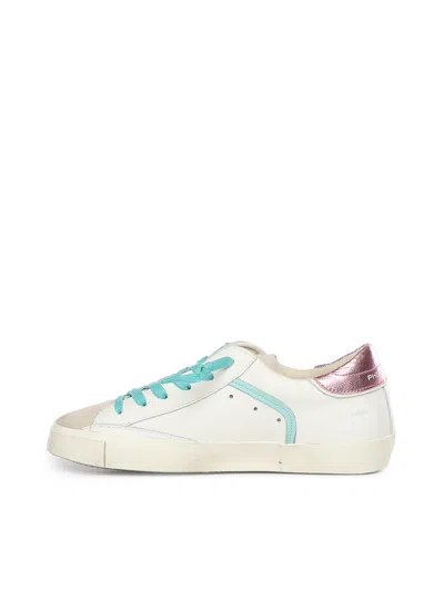 Philippe Model Prsx Leather Sneaker In White