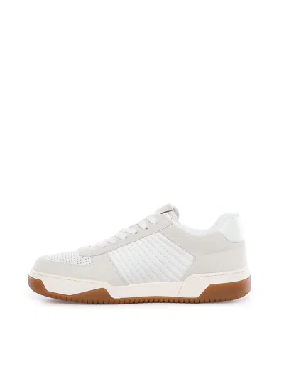 Valentino Sparry Sneakers In Split Leather And Nappa In White
