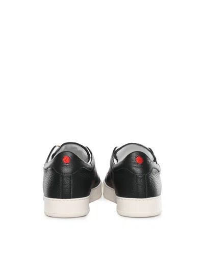 Kiton Pebbled Trainers In Black