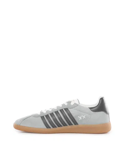 Dsquared2 Rebels Suede Sneakers In Gray