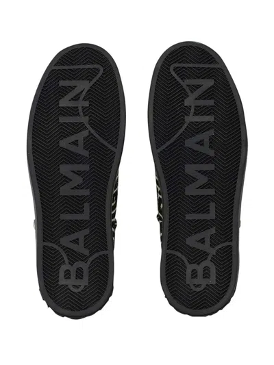 Balmain B Court Monogram Jacquard Low Top Sneaker In Multi