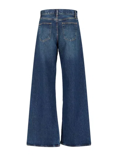 Frame Ultra-high Waist Flare Jeans With Side Slits For Women In Multi