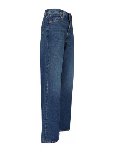 Frame Ultra-high Waist Flare Jeans With Side Slits For Women In Multi