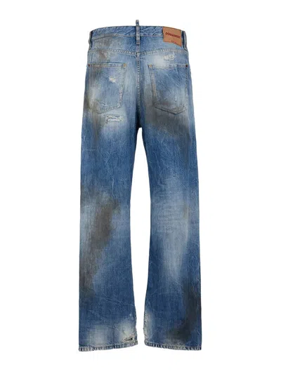 Dsquared2 Distressed-effect Jeans In Blue