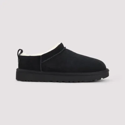 Ugg Classic Micro Suede Sheepskin Boots In Black
