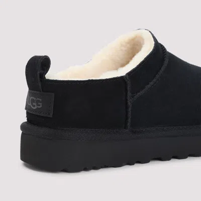 Ugg Classic Micro Suede Sheepskin Boots In Black