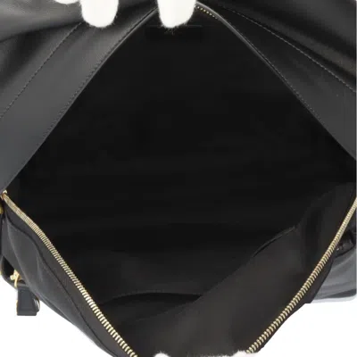 Pre-owned Fendi Black Nylon Leather Backpack ()