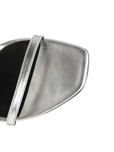 Tory Burch Pave Heel Sandal 90mm Sandals Silver In White