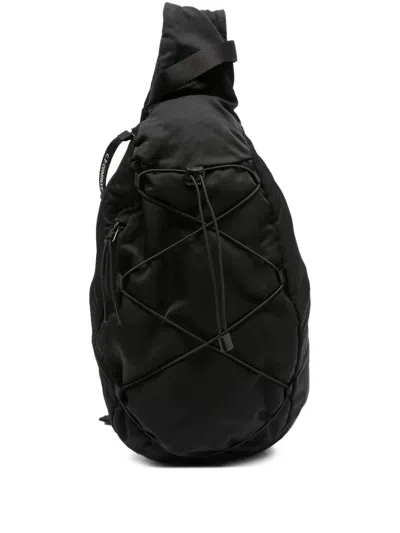 C.p. Company Nylon B Crossbody Backpack Adjustable Strap In Black