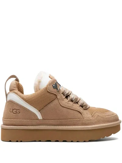 Ugg Stylish Boot-style Sneakers With Plush Lining In Neutral