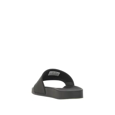 Balenciaga Embossed Logo Slip-on Sandals With Moulded Footbed In Multi