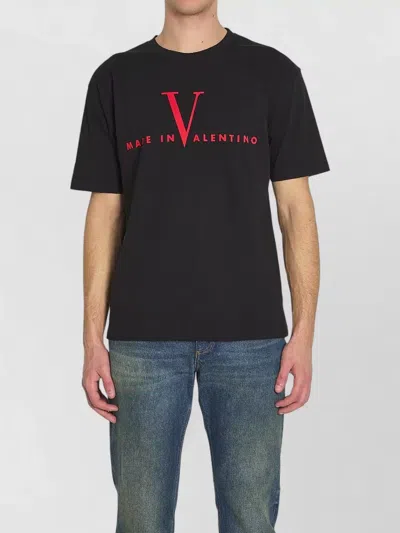 Valentino T-shirt Jersey In Black