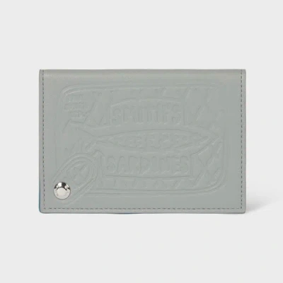 Paul Smith Sardines Embossed Card Holder In Gray
