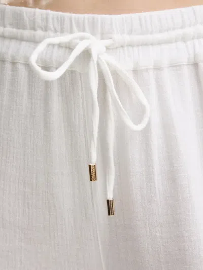 Melissa Odabash Drawstring Trousers In White