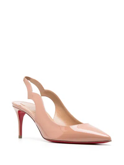 Christian Louboutin Women Hot Chick Patent Leather Slingback Decollete In Multi