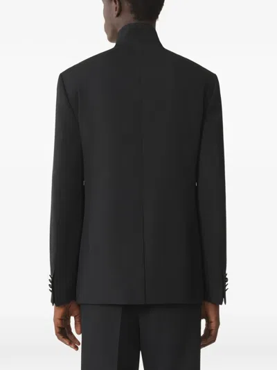 Lanvin Buttoned Wool Blazer In Black
