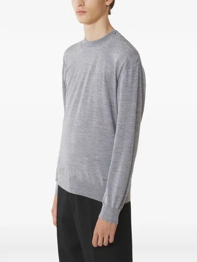 Lanvin Crew-neck Pullover In Gray