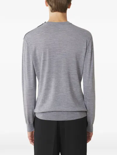 Lanvin Crew-neck Pullover In Gray
