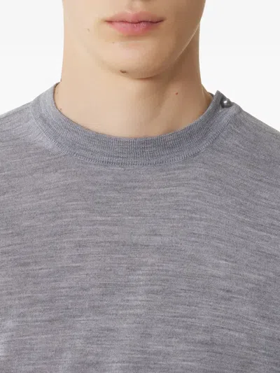 Lanvin Crew-neck Pullover In Gray