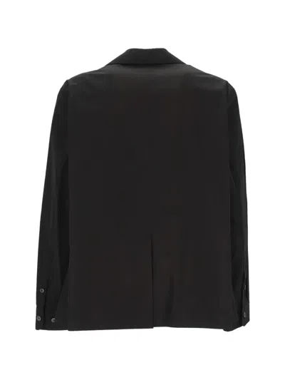 Sacai Button Jacket In Black