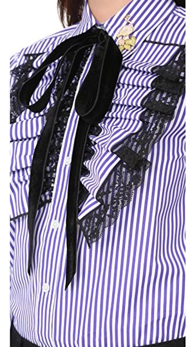 Shop Marc Jacobs Long Sleeve Blouse In Purple