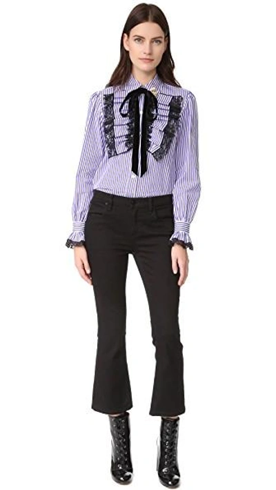 Shop Marc Jacobs Long Sleeve Blouse In Purple