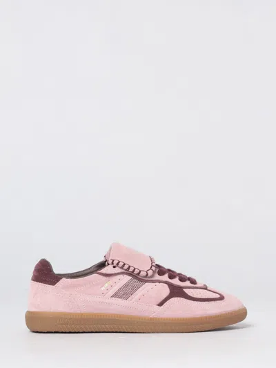 Alohas Tb.490 Club Suede Pink Leather Sneakers Altezza Tacco 2 Cm In Multi