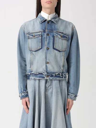 Maison Margiela Light Blue Cotton Denim Jacket