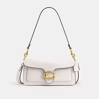 Coach Tabby 26 Chalk Leather Shoulder Bag In White