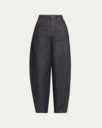 Givenchy Balloon-fit Denim Jeans With Classic Texture In Blue