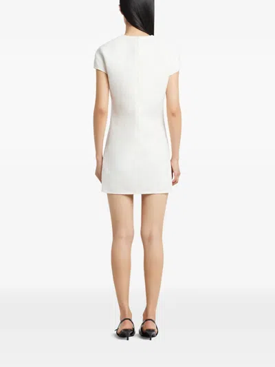 Courrèges Heritage Crepe Dress Crew Neck Pockets In Multi