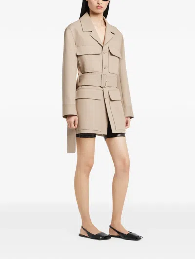 Courrèges Button-up Coat In Pink
