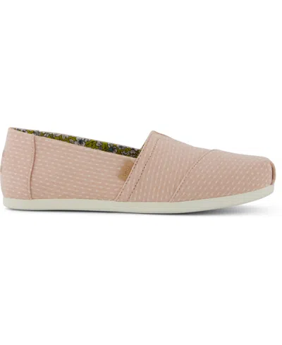 Toms Women's Alpargata Classic Bloom Chambray Dot In Pink