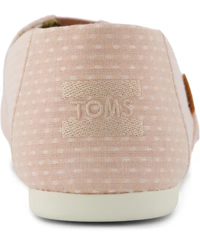 Toms Women's Alpargata Classic Bloom Chambray Dot In Pink