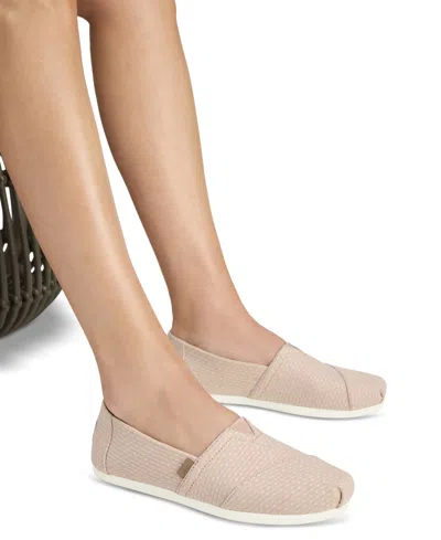 Toms Women's Alpargata Classic Bloom Chambray Dot In Pink