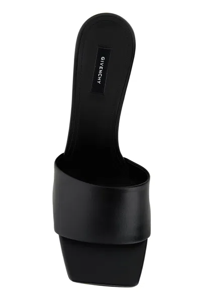 Givenchy 65mm Logo Heel Leather Mule Sandals In Multi