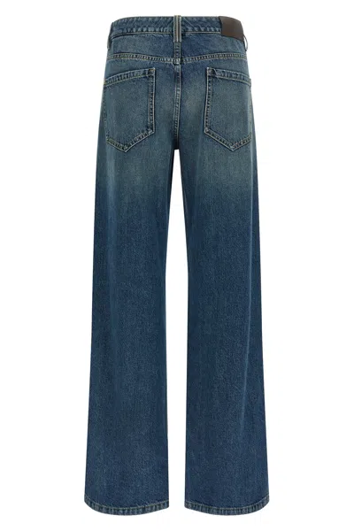 Brunello Cucinelli Blue Stonewashed Denim Jeans In Blue
