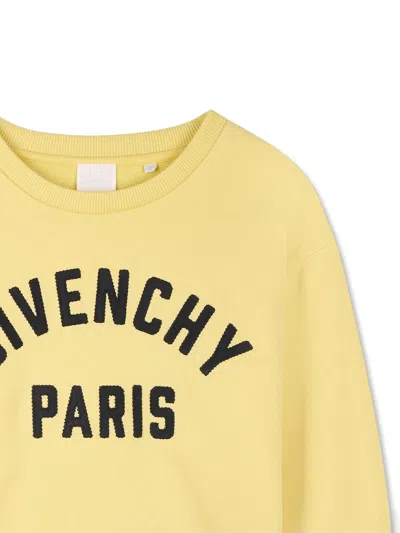 Givenchy Logo Sweatshirt In Yellow