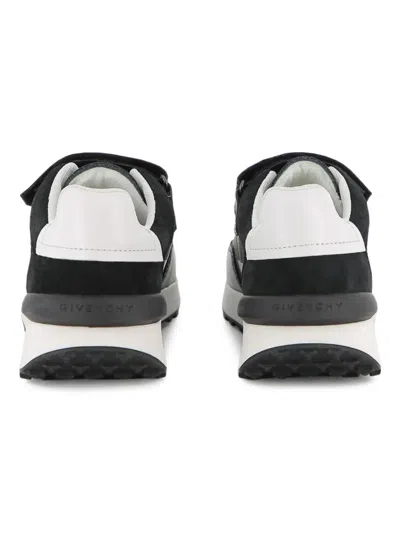 Givenchy Logo Strap Sneakers In Black