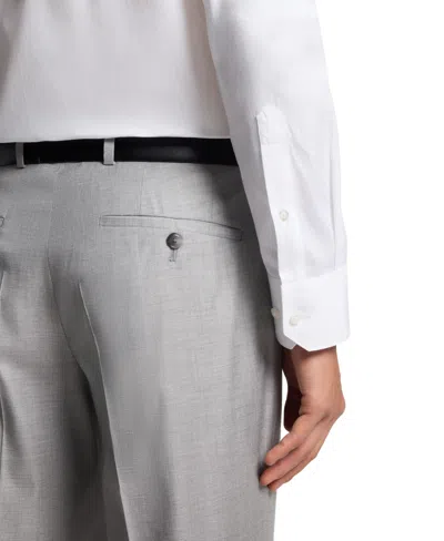 Hugo Boss Slim-fit Shirt In Italian-made Performance-stretch Jersey In White
