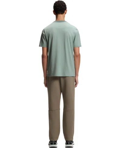 Hugo Boss Cotton T-shirt With Logo Crew Neck In Green