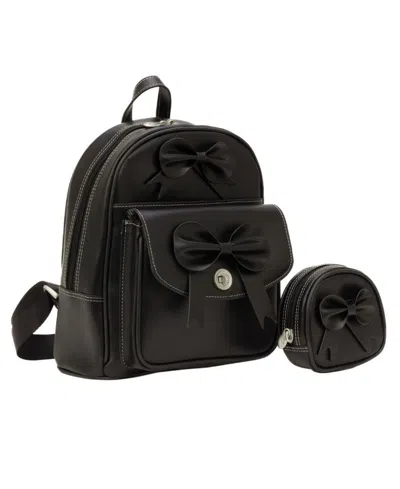 Mcklein Acadia 10.5" Mini Bow Backpack In Black